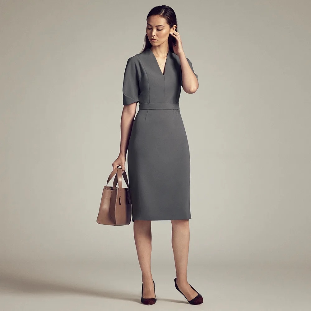 Ingrid dress, with belt, size 10, MM La Fleur.